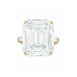 925 Sterling Silver Emerald Cut Ring For Her 18K Yellow Gold Plated CZ Jewelry