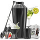 8 PC Bartender Kit, Complete Cocktail Shaker Bar Tools Set - Recipe Book & More