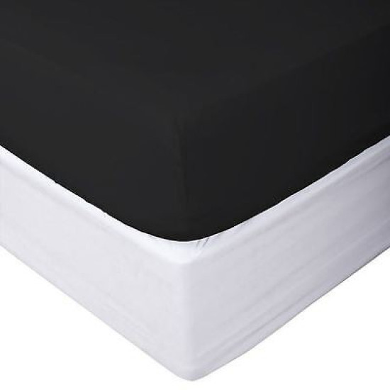 1800 Collection Fitted Sheet Fits Deep Pocket Mattresses Full Elastic All Around