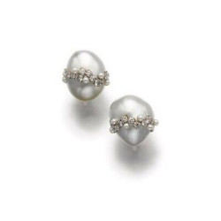 30ct Baroque Pearl Stud Earring for Women 925 Fine Silver Red Carpet Jewelry New