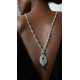 Syn Zambian Emerald Necklace Handmade Designer Huge Jewelry 925 Sterling Silver