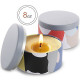 Candle Tins for Candle Making Metal Jars Storage Containers Lids and Stickers