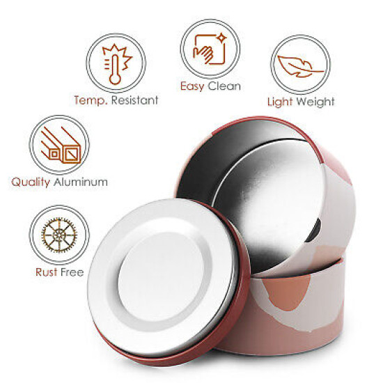 Candle Tins for Candle Making Metal Jars Storage Containers Lids and Stickers
