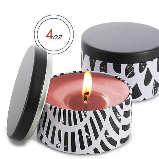 Candle Tins for Candle Making Metal Jars Storage Containers Lids and Stickers