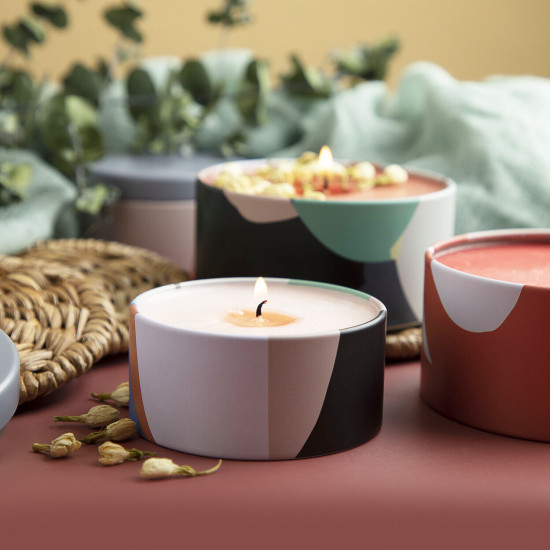 Candle Tins for Candle Making Metal Jars Storage Containers Lids and Stickers