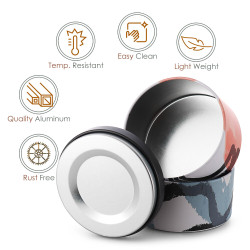 Candle Tins for Candle Making Metal Jars Storage Containers Lids and Stickers