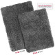 2PC Shaggy Area Rug Set with Non-Slip Backing Rubber Large & Small Cozy Bath Mat