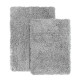 2PC Shaggy Area Rug Set with Non-Slip Backing Rubber Large & Small Cozy Bath Mat
