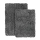 2PC Shaggy Area Rug Set with Non-Slip Backing Rubber Large & Small Cozy Bath Mat