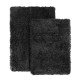 2PC Shaggy Area Rug Set with Non-Slip Backing Rubber Large & Small Cozy Bath Mat