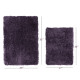 2PC Shaggy Area Rug Set with Non-Slip Backing Rubber Large & Small Cozy Bath Mat