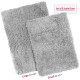 2PC Shaggy Area Rug Set with Non-Slip Backing Rubber Large & Small Cozy Bath Mat