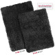 2PC Shaggy Area Rug Set with Non-Slip Backing Rubber Large & Small Cozy Bath Mat
