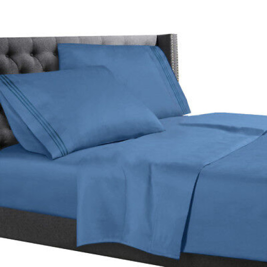 All Unique Sizes Brushed Soft Microfiber Hotel Bed Sheets, Deep Pocket Sheet Set