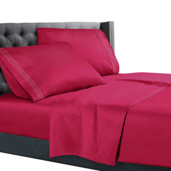 All Unique Sizes Brushed Soft Microfiber Hotel Bed Sheets, Deep Pocket Sheet Set