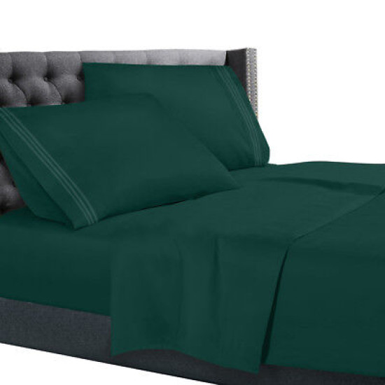 All Unique Sizes Brushed Soft Microfiber Hotel Bed Sheets, Deep Pocket Sheet Set