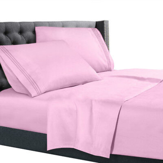All Unique Sizes Brushed Soft Microfiber Hotel Bed Sheets, Deep Pocket Sheet Set