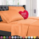All Unique Sizes Brushed Soft Microfiber Hotel Bed Sheets, Deep Pocket Sheet Set