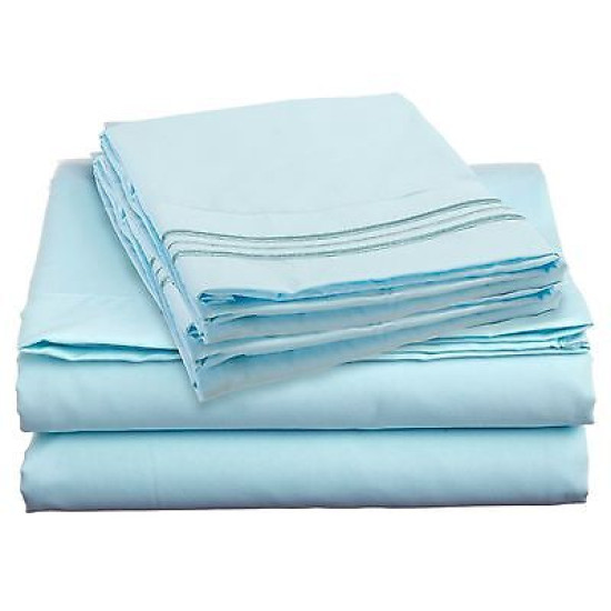 DEEP POCKET 1600 SERIES 4 PIECE BED SHEETS SUPER SOFT SHEET SET ALL SIZES