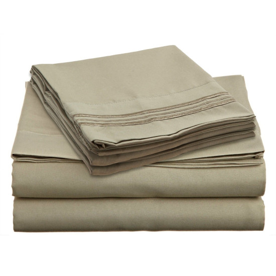 DEEP POCKET 1600 SERIES 4 PIECE BED SHEETS SUPER SOFT SHEET SET ALL SIZES