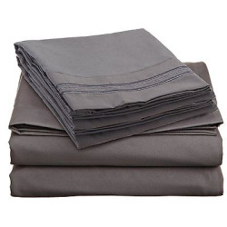 DEEP POCKET 1600 SERIES 4 PIECE BED SHEETS SUPER SOFT SHEET SET ALL SIZES