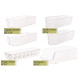 Refrigerator Organizer Bins Stackable Fridge Storage Containers + 8x12 Magnetic