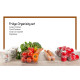 Refrigerator Organizer Bins Stackable Fridge Storage Containers + 8x12 Magnetic