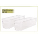 Refrigerator Organizer Bins Stackable Fridge Storage Containers + 8x12 Magnetic