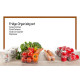 Refrigerator Organizer Bins Stackable Fridge Storage Containers + 8x12 Magnetic