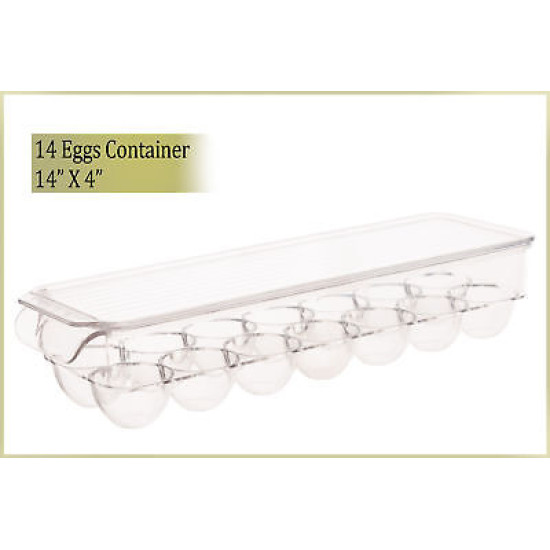 Refrigerator Organizer Bins Stackable Fridge Storage Containers + 8x12 Magnetic