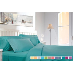 1800 Collection 4 Piece Deep Pocket Bed Sheet Set - Exclusive Spring Collection!