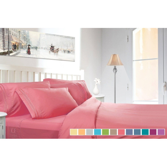 1800 Collection 4 Piece Deep Pocket Bed Sheet Set - Exclusive Spring Collection!