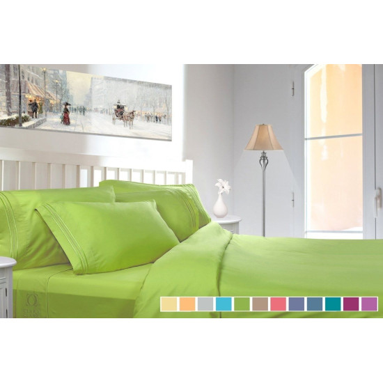 1800 Collection 4 Piece Deep Pocket Bed Sheet Set - Exclusive Spring Collection!