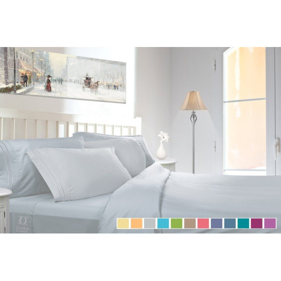 1800 Collection 4 Piece Deep Pocket Bed Sheet Set - Exclusive Spring Collection!