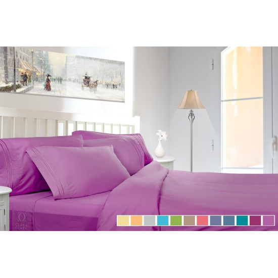1800 Collection 4 Piece Deep Pocket Bed Sheet Set - Exclusive Spring Collection!