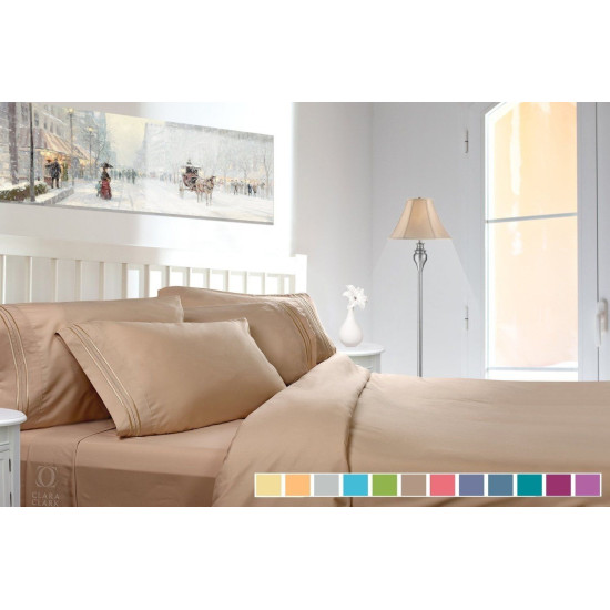 1800 Collection 4 Piece Deep Pocket Bed Sheet Set - Exclusive Spring Collection!