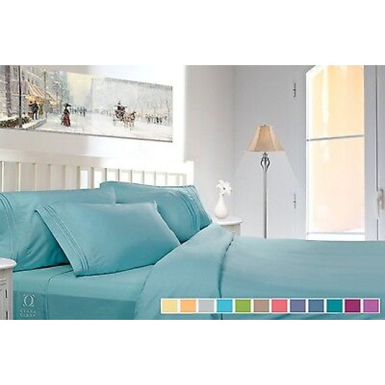 1800 Collection 4 Piece Deep Pocket Bed Sheet Set - Exclusive Spring Collection!