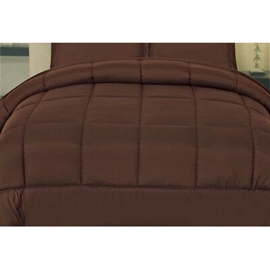 Goose Down Alternative Solid Comforter - All Season Blanket - One Piece