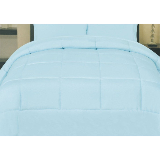 Goose Down Alternative Solid Comforter - All Season Blanket - One Piece