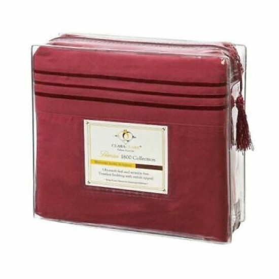 1800 Collection 4 Piece Deep Pocket Bed Sheet Set Ultra Soft Bed Sheets