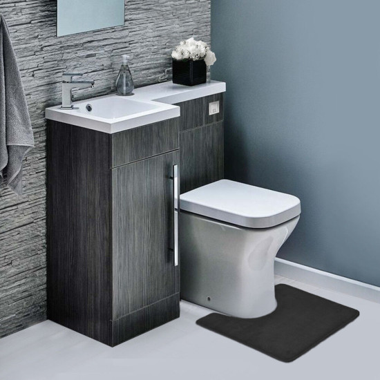 Memory Foam Contour Bathroom Toilet Mat Rug - Soft Anti Fatigue and Absorbent