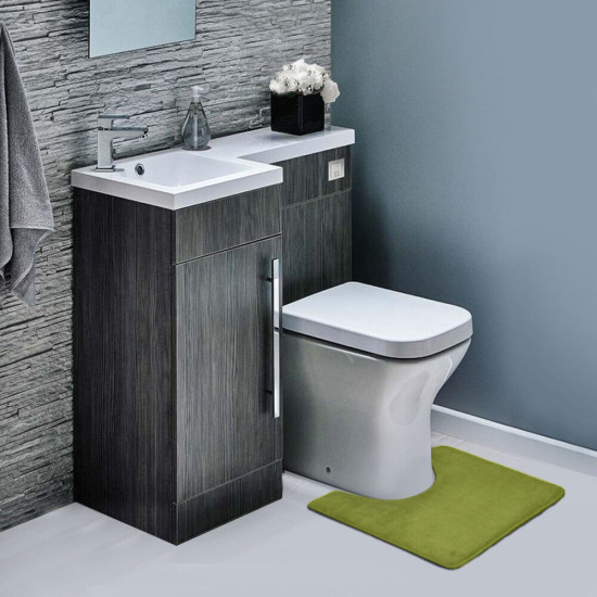 Memory Foam Contour Bathroom Toilet Mat Rug - Soft Anti Fatigue and Absorbent