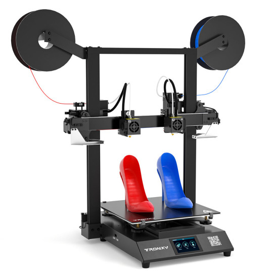TRONXY GEMINI S Dual Extruder IDEX 3D Printer Multicolor 2 color 2 Head Independent Large FDM 3D Printing Machine