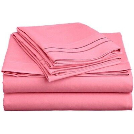 1800 Collection 4 pc Bed Sheet Set Available In Various Colors And Sizes
