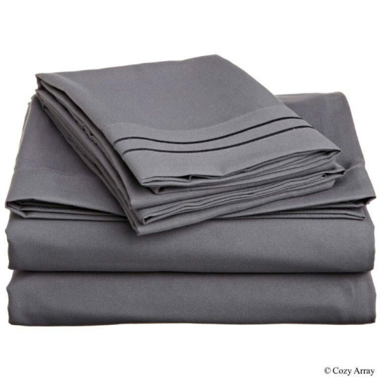 1800 Collection 4 pc Bed Sheet Set Available In Various Colors And Sizes