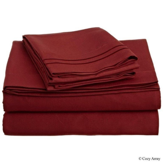 1800 Collection 4 pc Bed Sheet Set Available In Various Colors And Sizes
