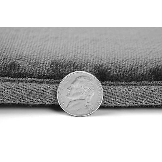 PACK OF 2: Luxurious Bath Mat Memory Foam Filled Non-Slip Absorbent Bathroom Rug