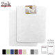 PACK OF 2: Luxurious Bath Mat Memory Foam Filled Non-Slip Absorbent Bathroom Rug