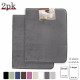 PACK OF 2: Luxurious Bath Mat Memory Foam Filled Non-Slip Absorbent Bathroom Rug
