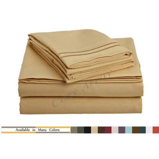 1200 THREAD COUNT 4 PIECE BED SHEET SET - IDEAL HOLIDAY GIFT